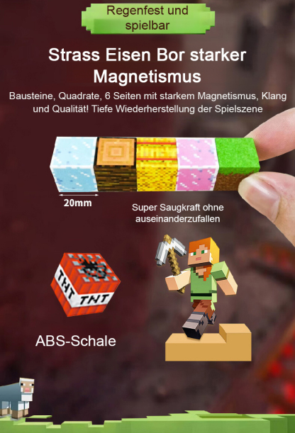 „Die Welt in deiner Hand“ Verwandlungsfähige Magnetwürfel-Bausteine