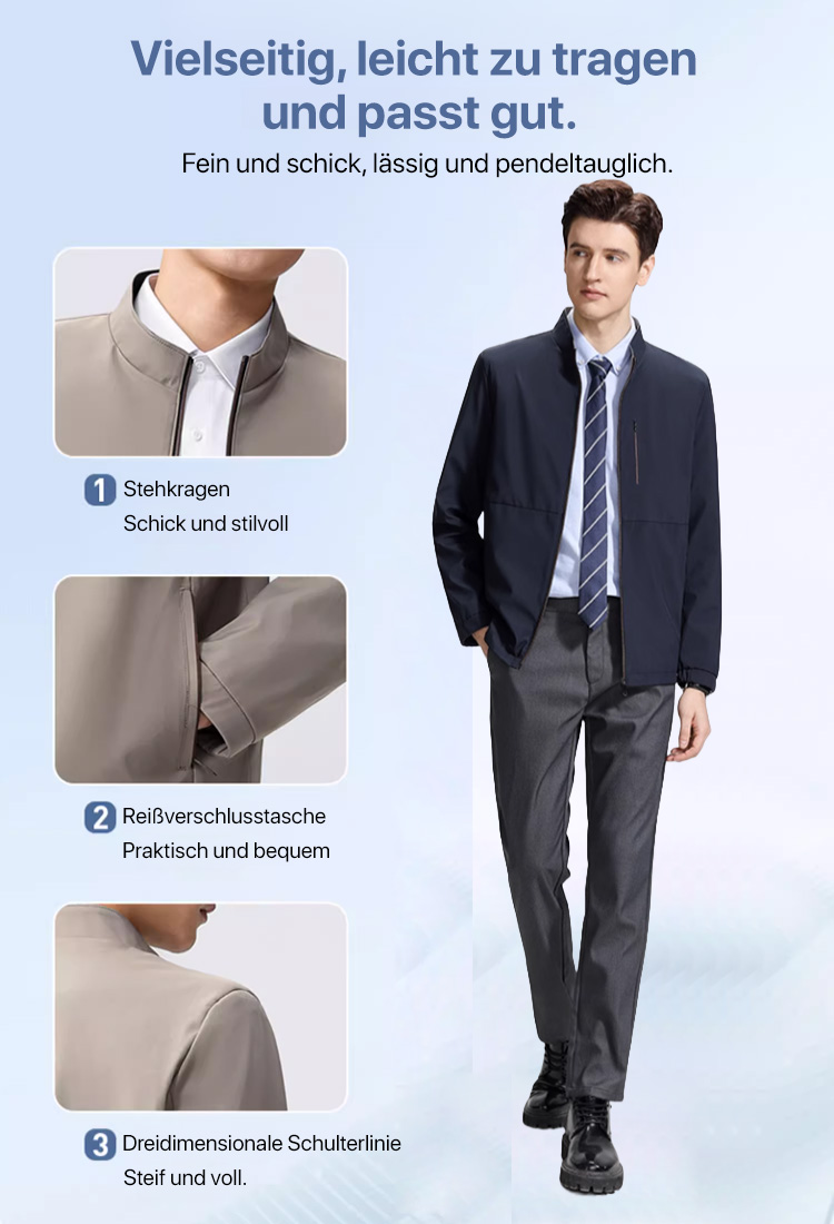 Herrenjacke mit gehobenem Stil