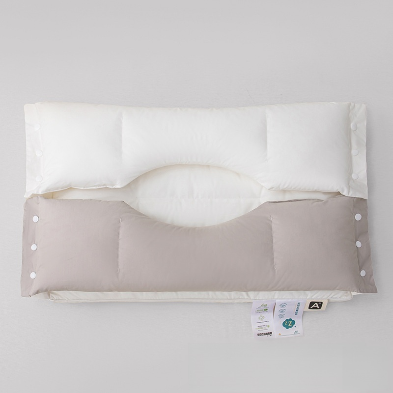 Weiches und festes Dual-Zone-Baumwoll-Nackenpflege-Beauty-Traktions-Kissen
