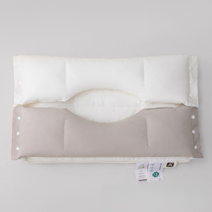 Weiches und festes Dual-Zone-Baumwoll-Nackenpflege-Beauty-Traktions-Kissen