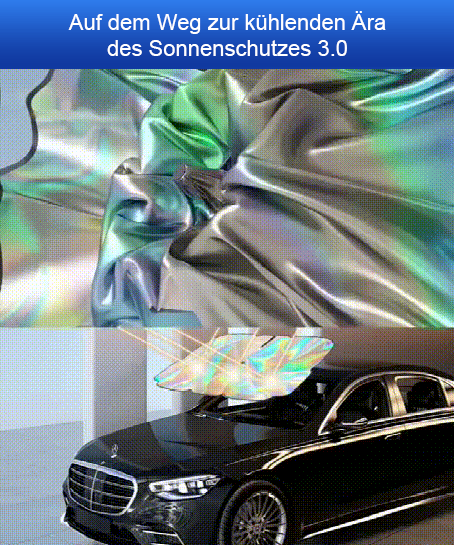 Spiegelnde Laser-Auto-Sonnenblende, Auto-Sonnenschirmgriff biegsam