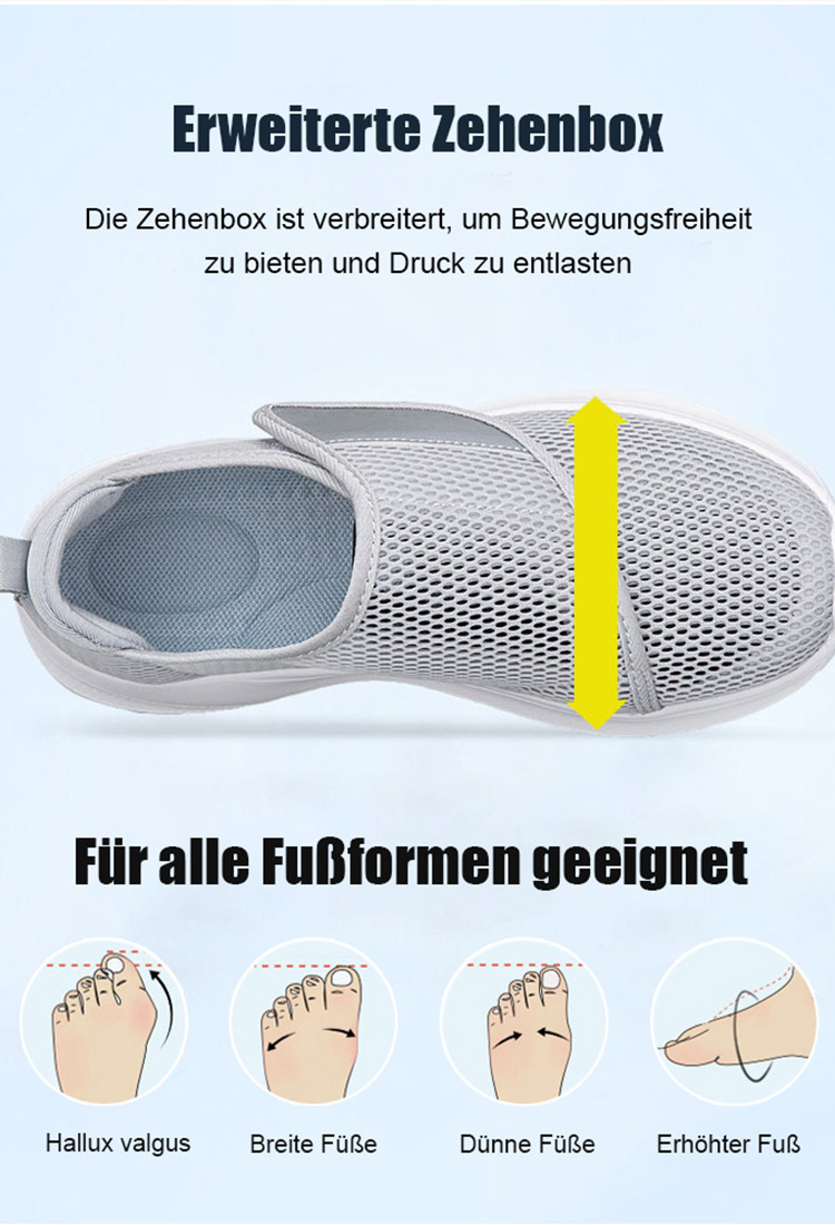 Sommer ältere Schuhe fett und weit Freizeitschuhe