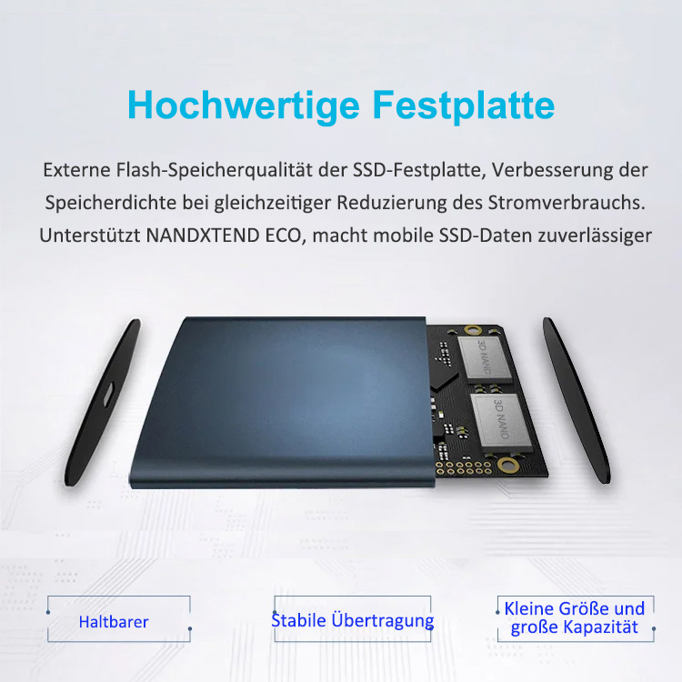 Mobiles Solid-State-Laufwerk mit 4 TB