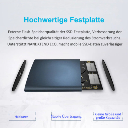 Mobiles Solid-State-Laufwerk mit 4 TB