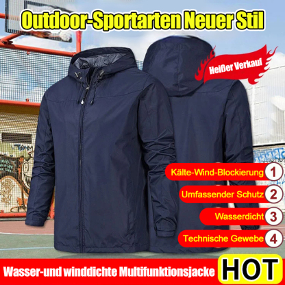 Winddichte und temperaturausgleichende Fleecejacke