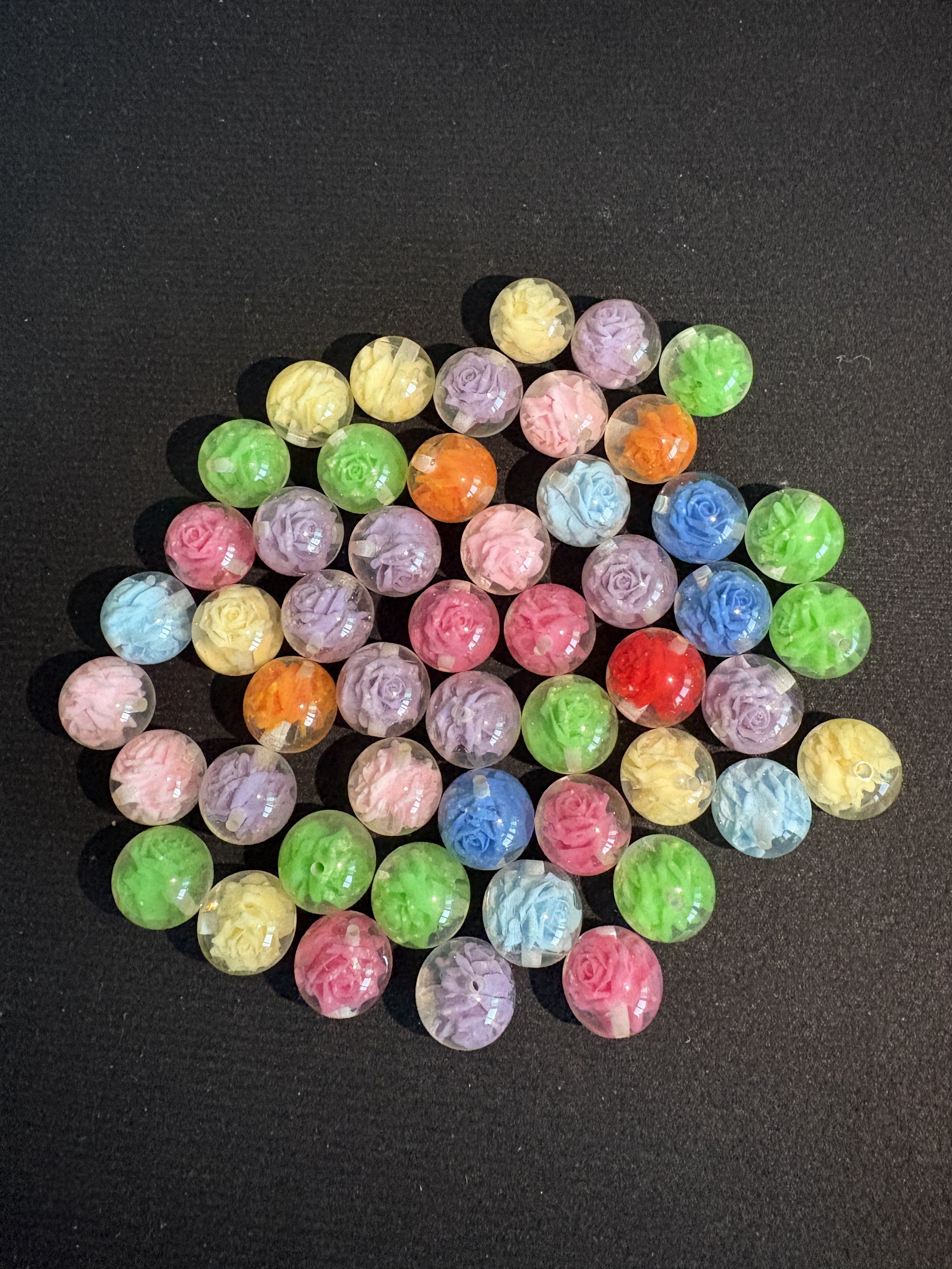 Glass beads for beaded pens