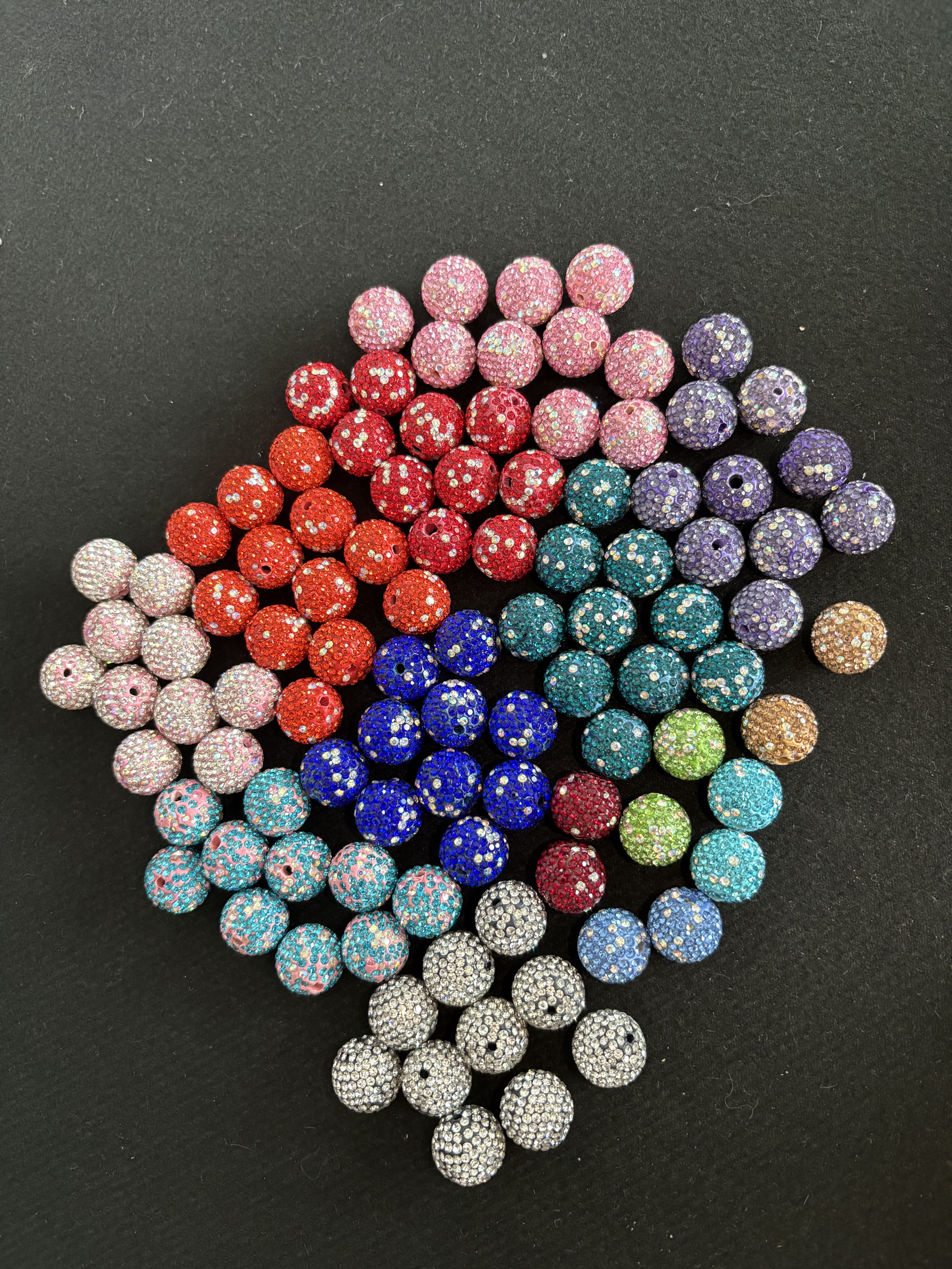 Rhinestone Beads 16mm