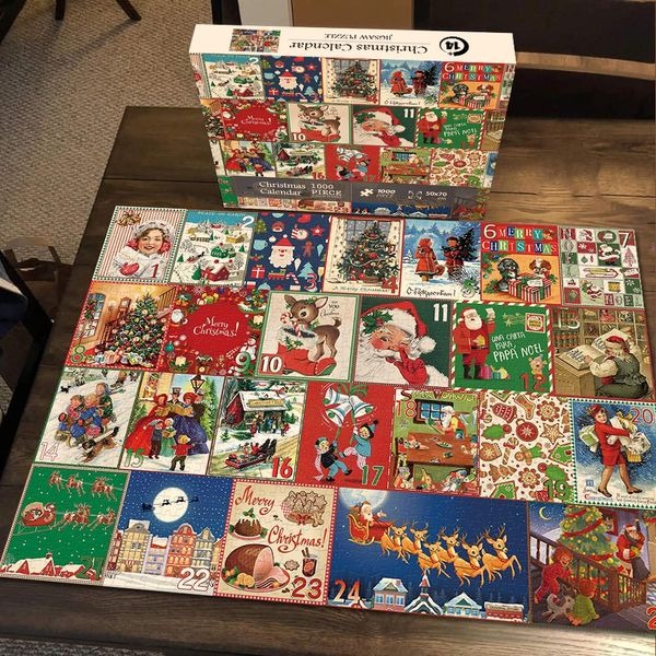 Christmas Advent Calendar Jigsaw Puzzle(1000pcs)