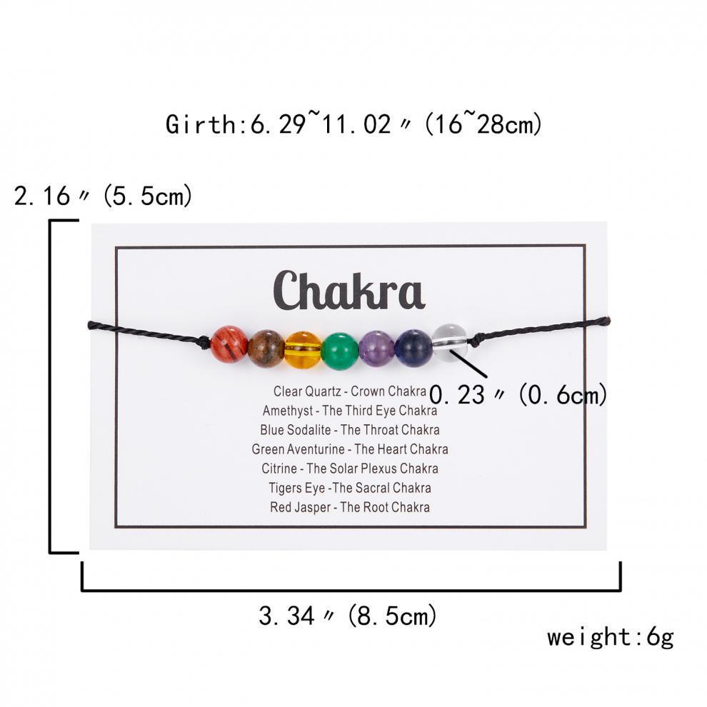 Spiritual Anxiety Reiki Beads Bracelets with Meaning Card