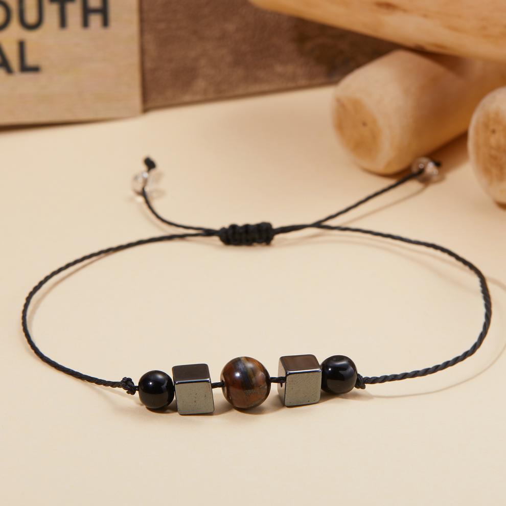 Spiritual Anxiety Reiki Beads Bracelets with Meaning Card