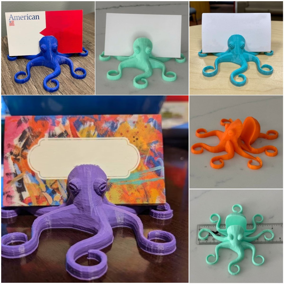🐙Funny Octopus Business Card Holder