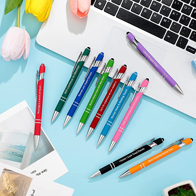 10 PCS Ballpoint Funny Pens Nurse/Doctor Verse (Black Ink)