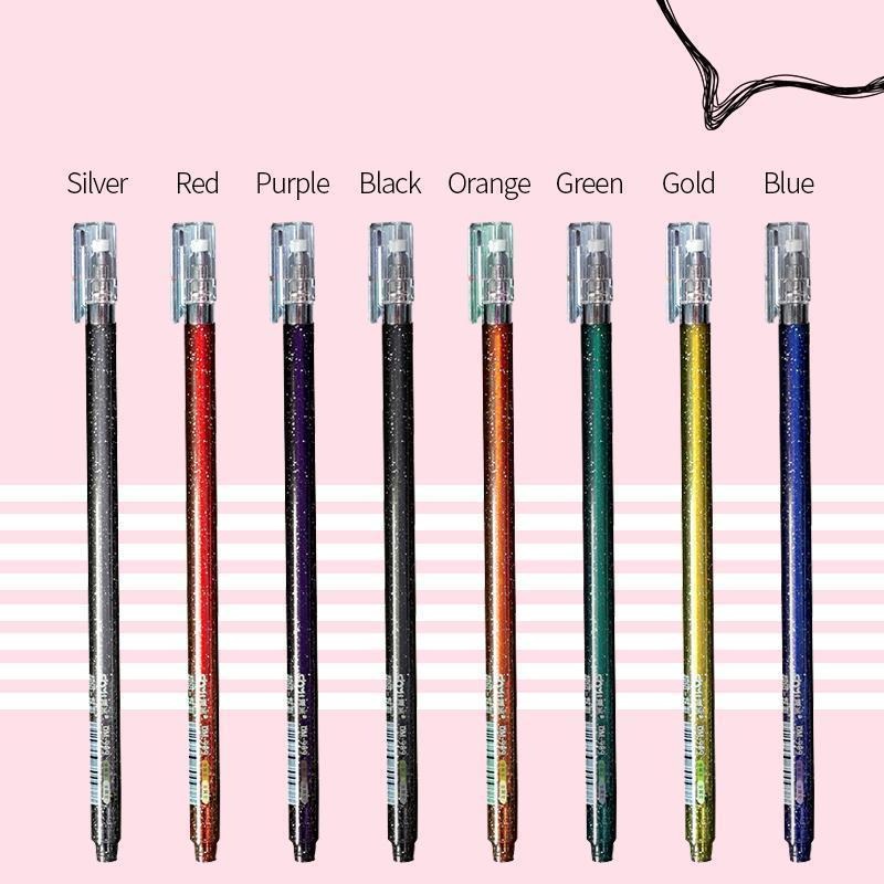 Juice Color Gelly Roll Gel Pens- Blingbling Sparkle（Set of 8）