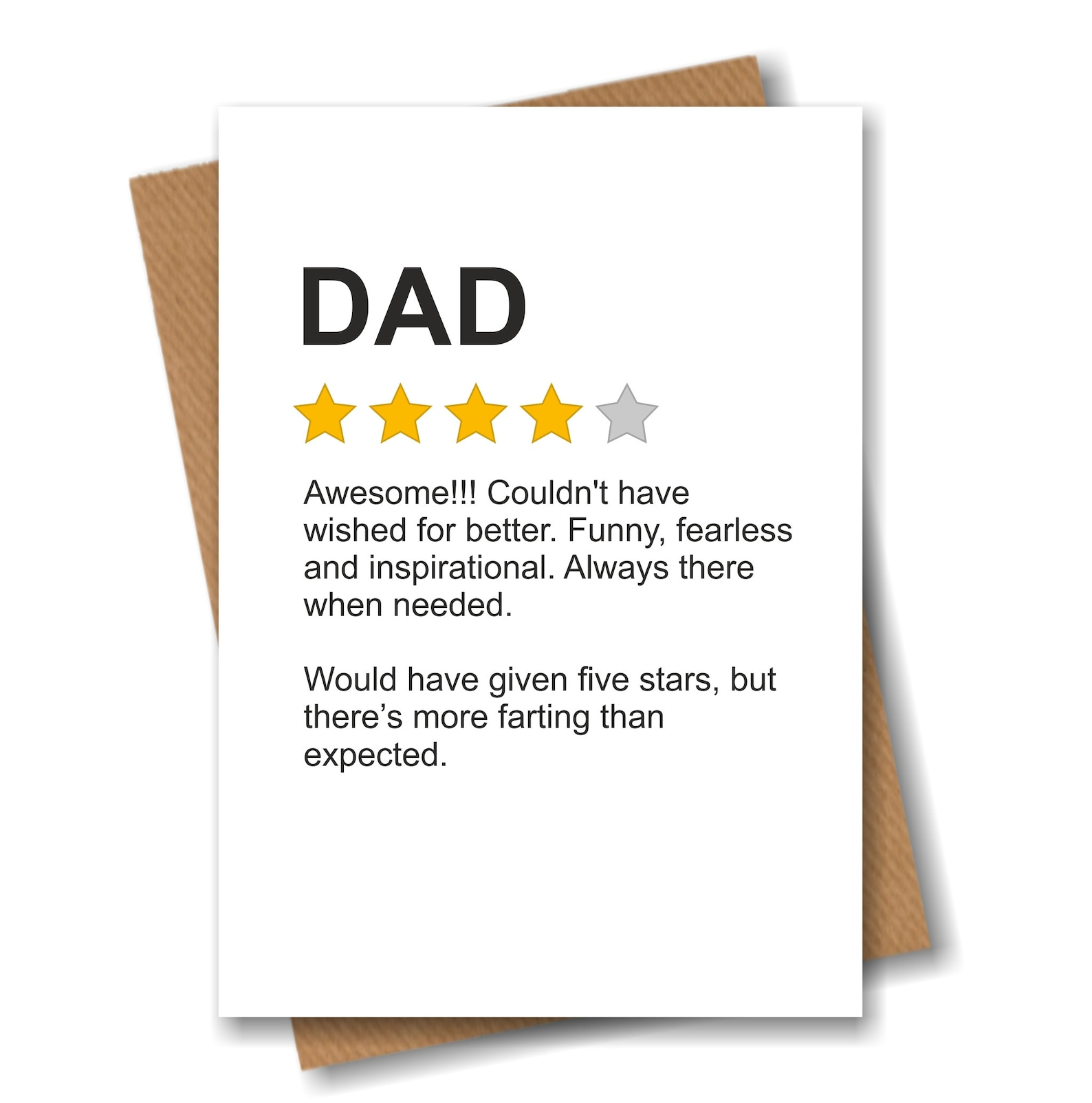 Funny Product Star Rating Review Card  