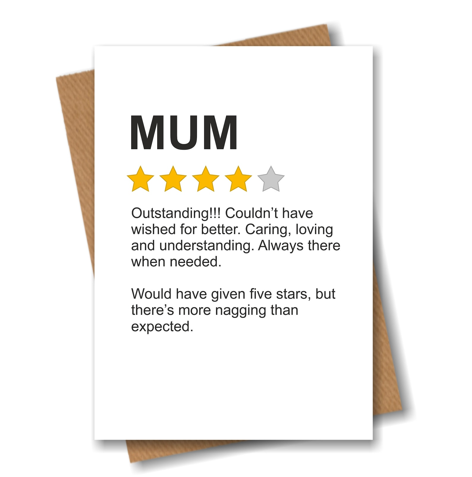 Funny Product Star Rating Review Card  