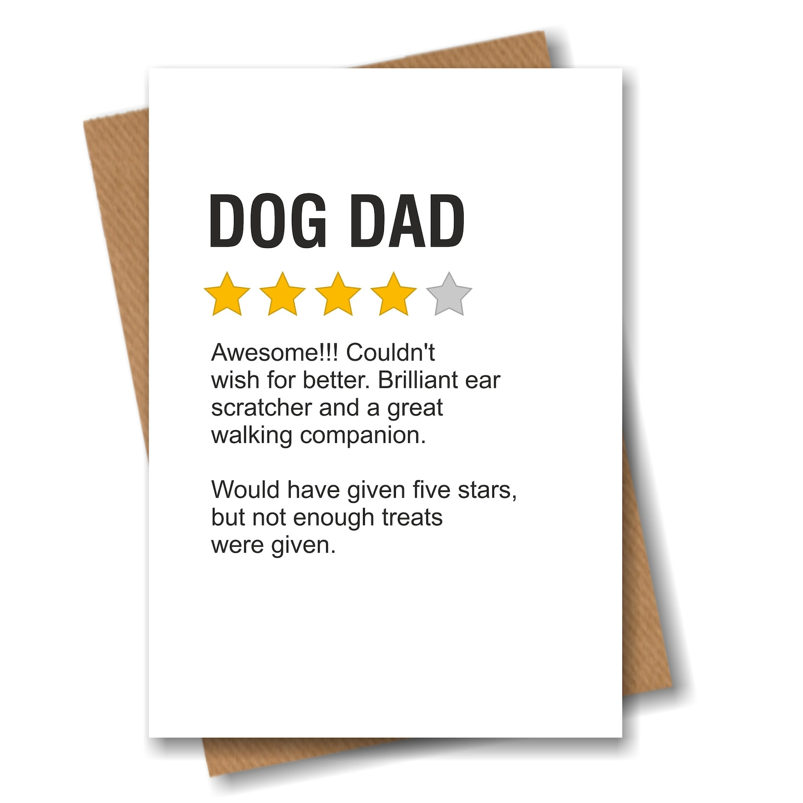 Funny Product Star Rating Review Card  