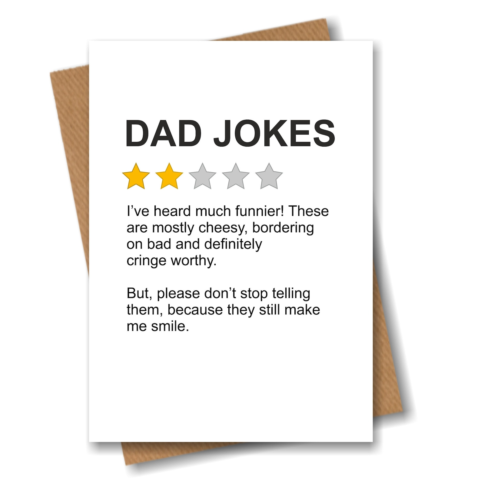 Funny Product Star Rating Review Card  