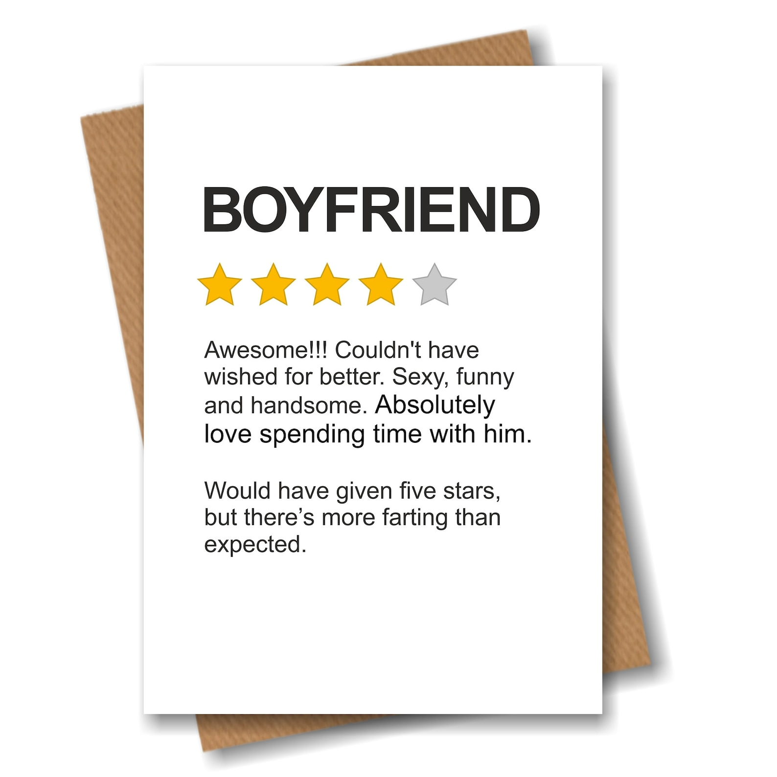Funny Product Star Rating Review Card  