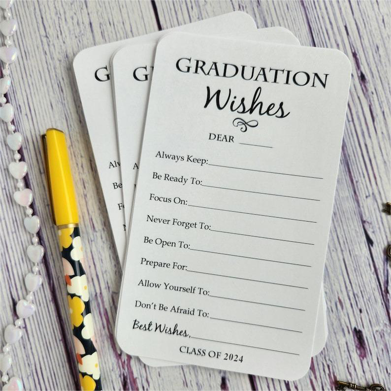 Set of 12 Graduation Wishes Cards 