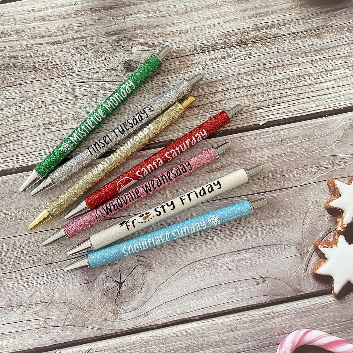 7 Pcs Colored Glitter Pen Set for Halloween