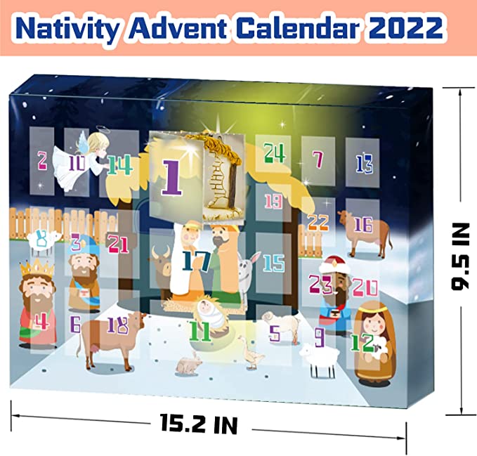 Christmas Pre-Sale-Nativity Scene Advent Calendar Set