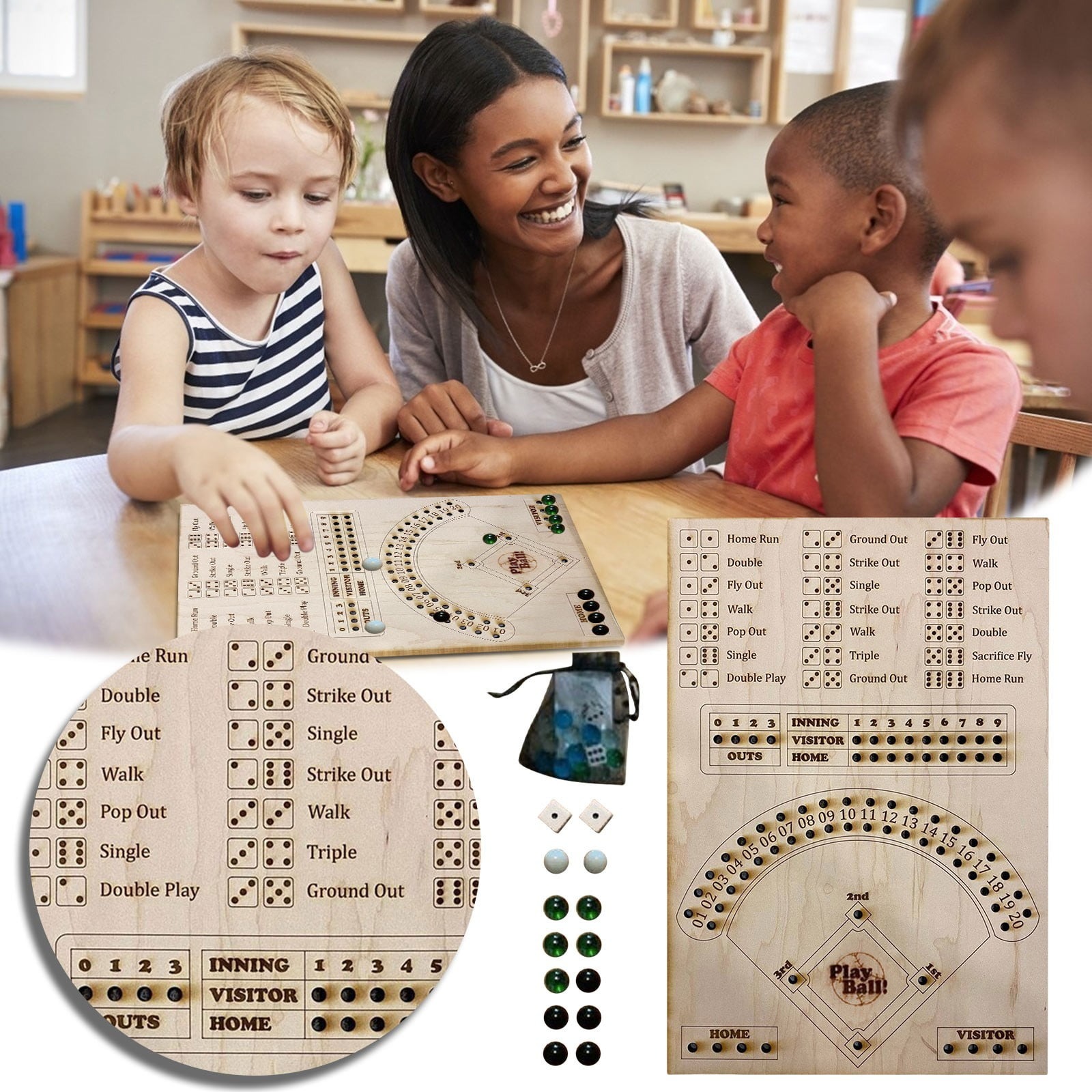 Baseball Dice Board Game