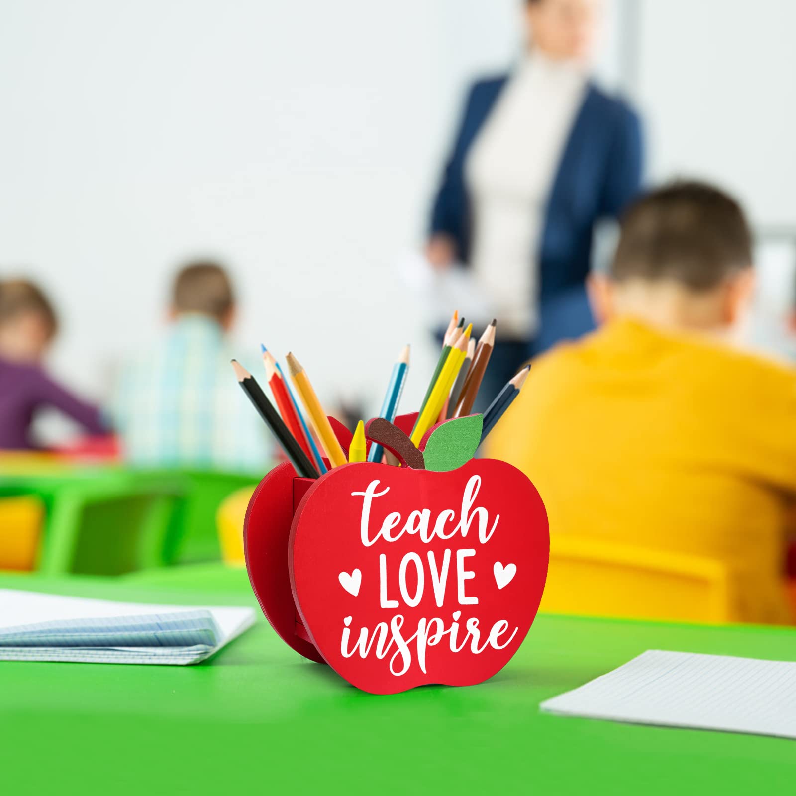 🍎Apple Pencil Holder -🎁Back to School Teacher Gift 