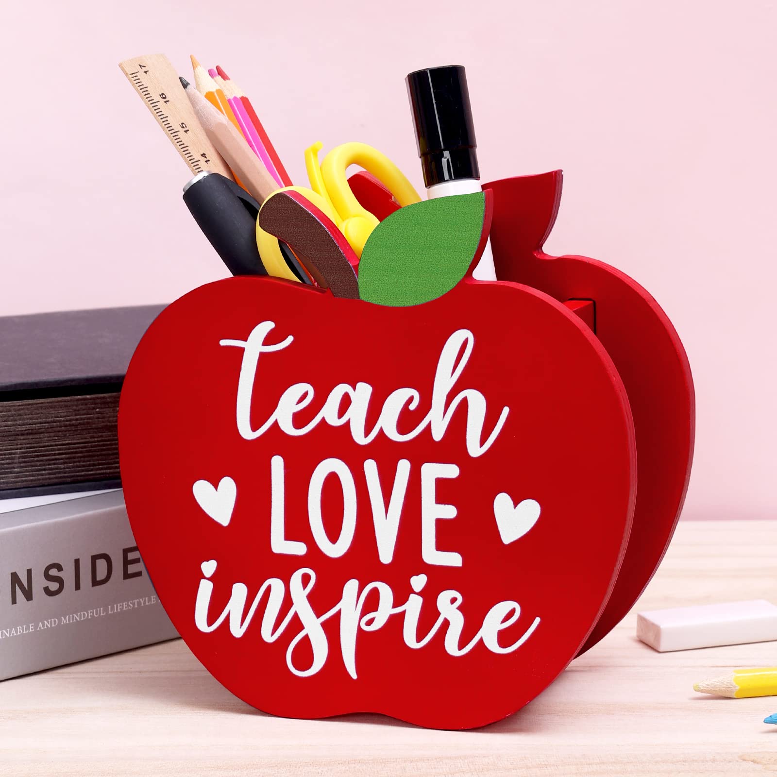 🍎Apple Pencil Holder -🎁Back to School Teacher Gift 