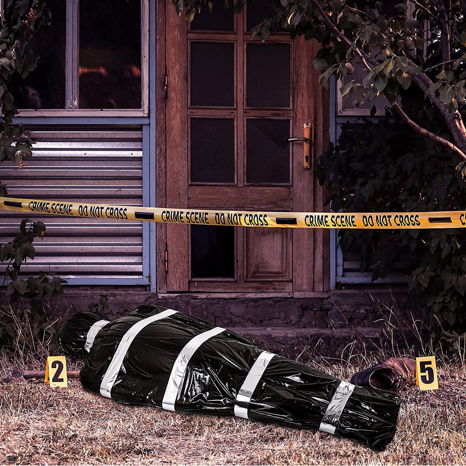 😱Halloween Dead Body Crime Scene Victims Prop