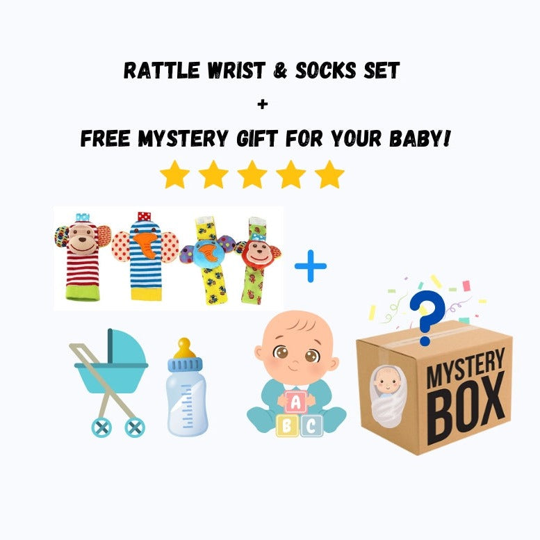 Baby Rattle Socks Set