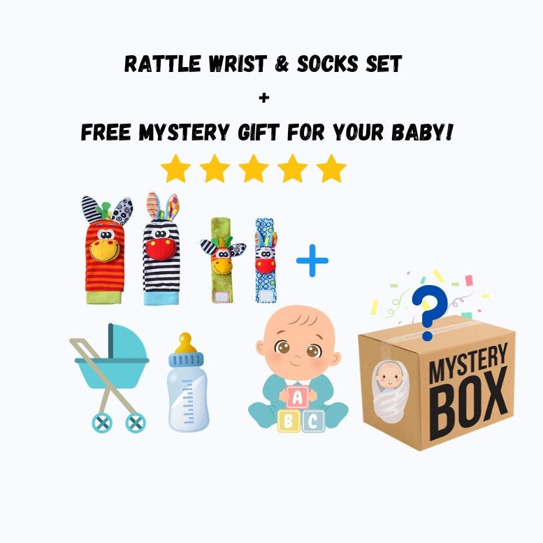 Baby Rattle Socks Set