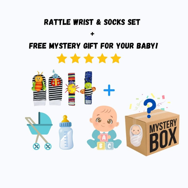 Baby Rattle Socks Set