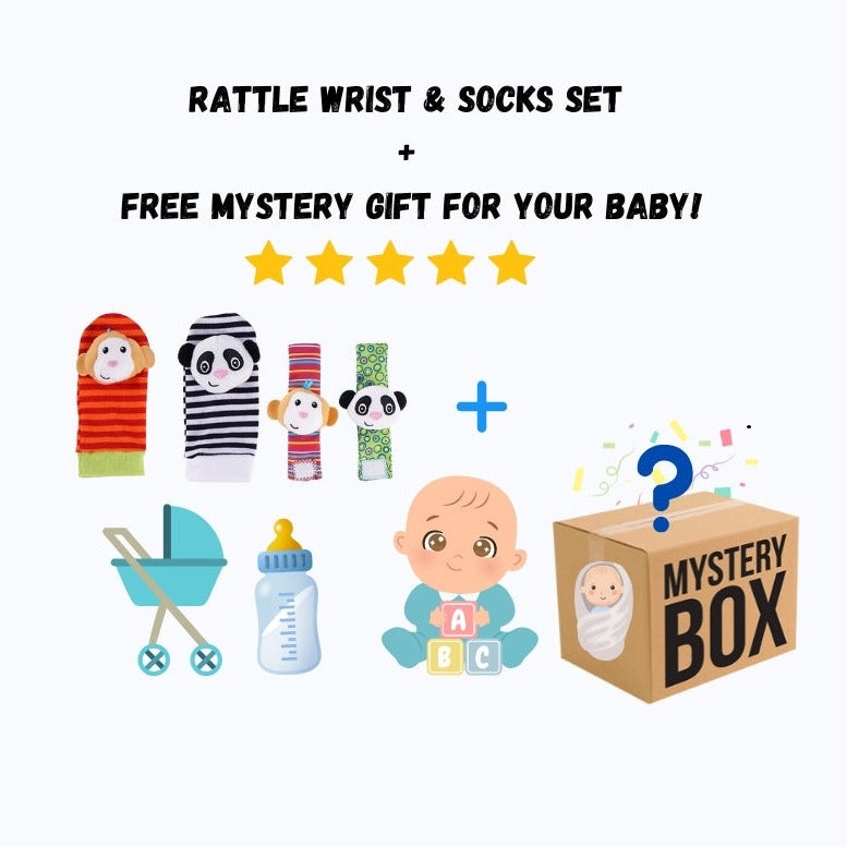 Baby Rattle Socks Set
