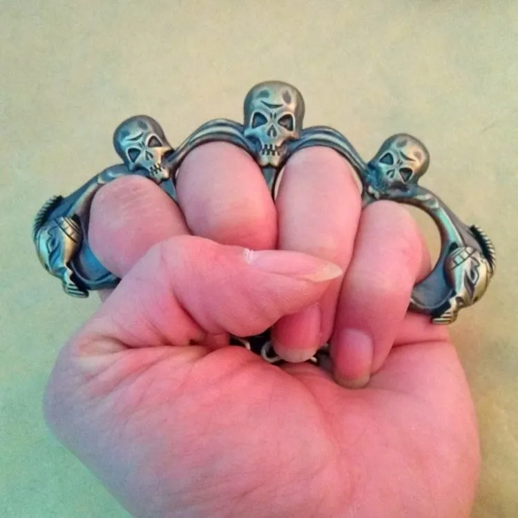 Cannibal Corpse Skull Brass Knuckles Paperweight