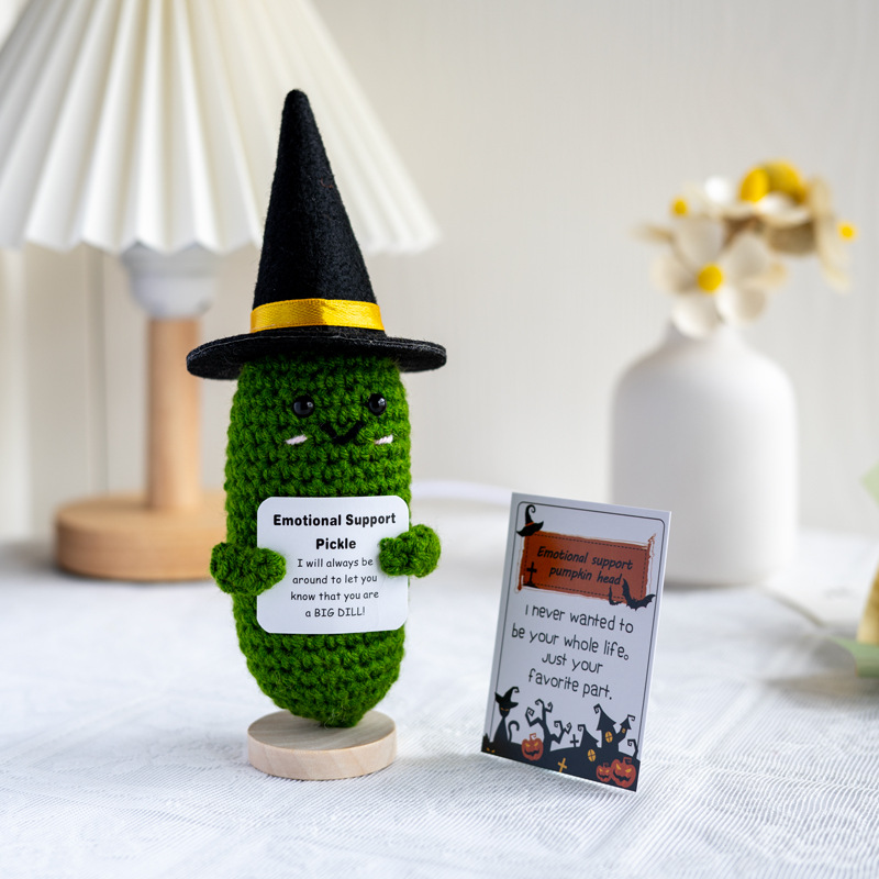 🎃Halloween Pumpkin Head Crochet Doll Ornament