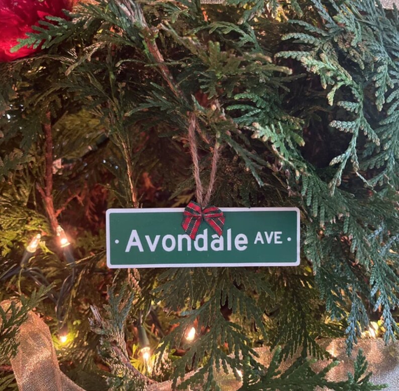 Custom Street Sign Ornament