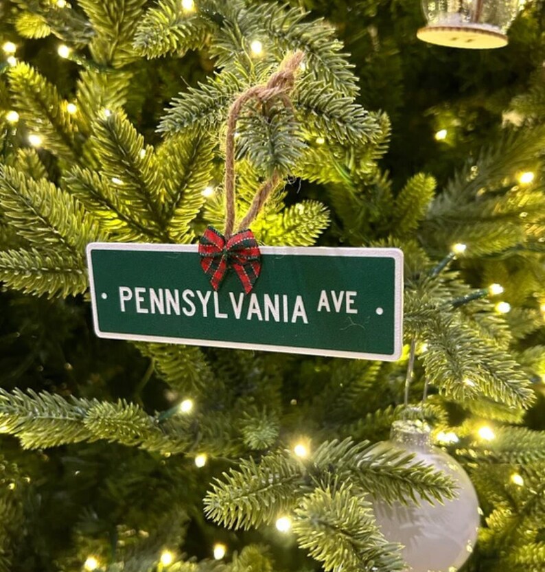 Custom Street Sign Ornament
