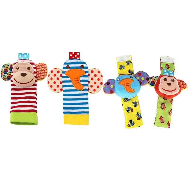 Baby Rattle Socks Set
