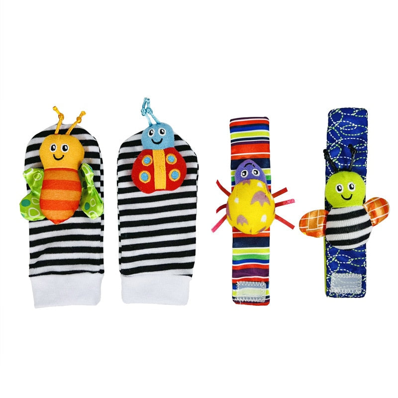 Baby Rattle Socks Set