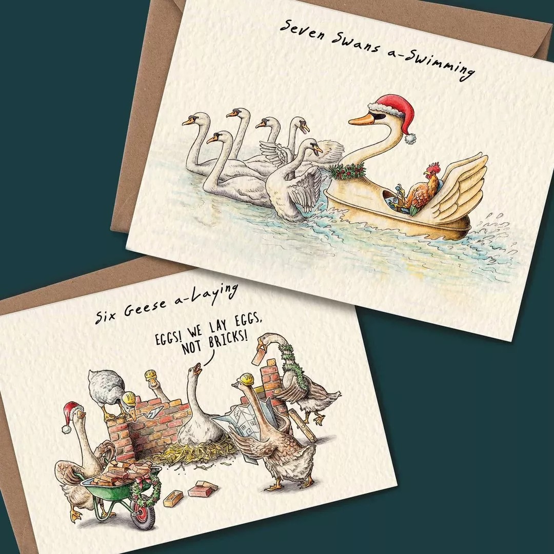 🔥Early Christmas Sale👍Twelve Days Of Christmas Card Set