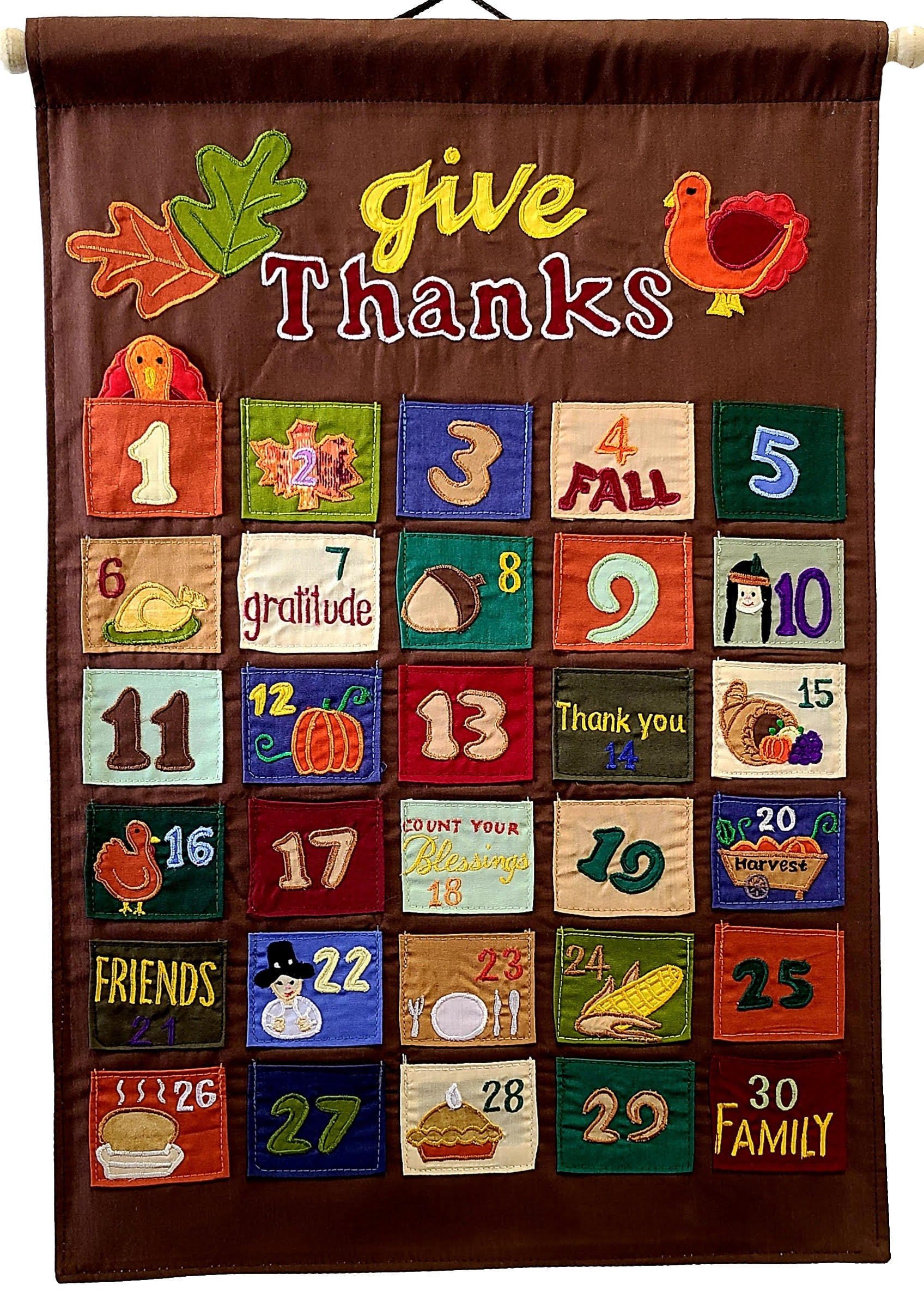 🐓Thanksgiving Countdown "Give Thanks" Gratitude Advent Calendar
