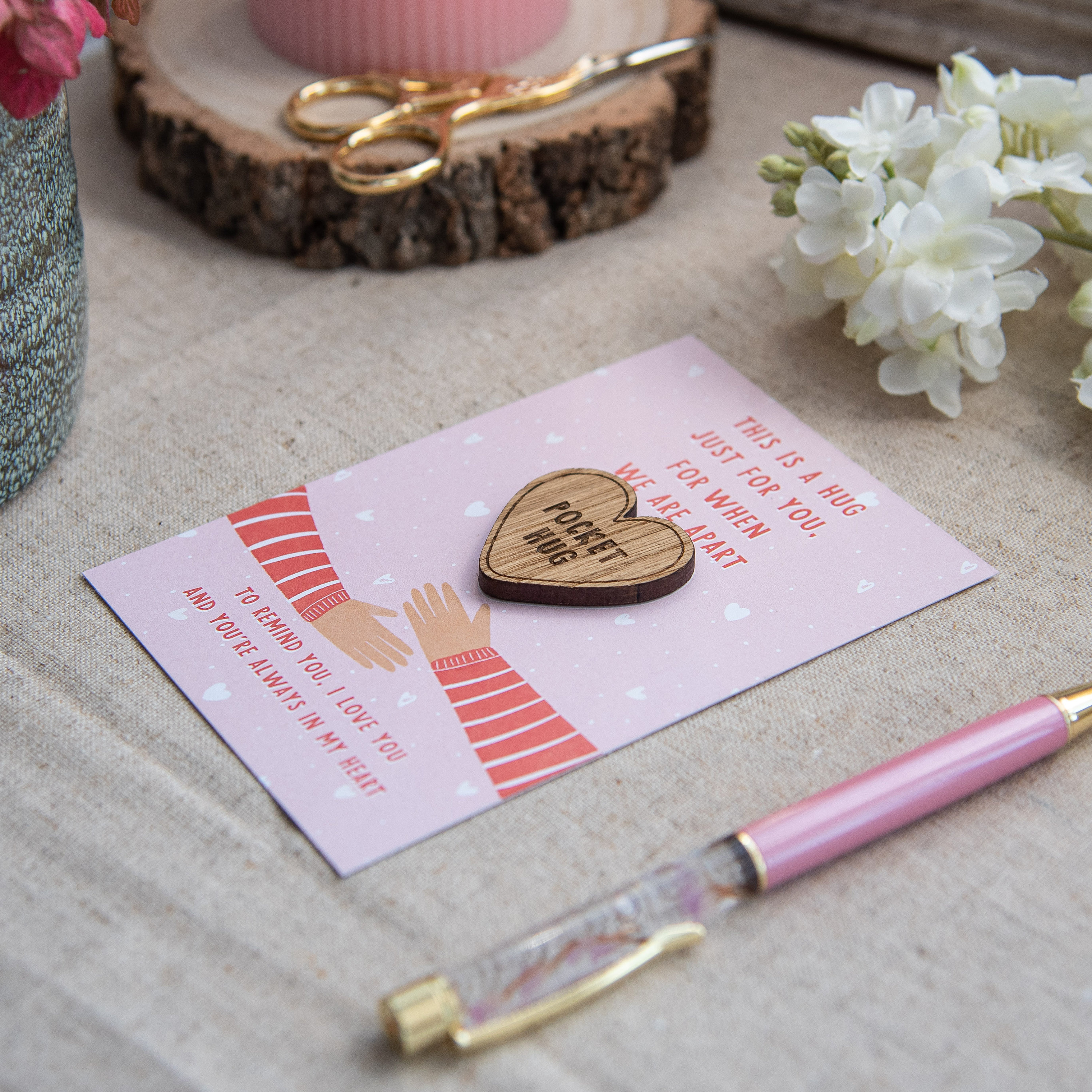 Pocket hug token Thinking of you gift