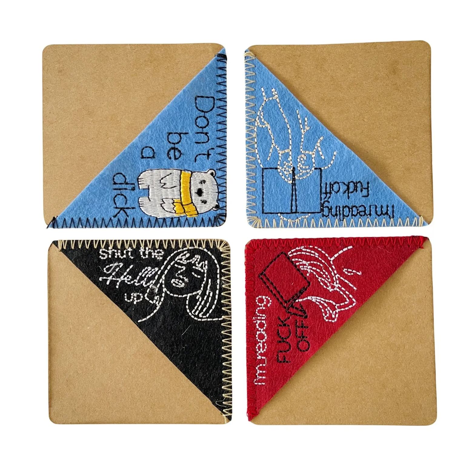 Beauty Embroidery Bookmark Corner