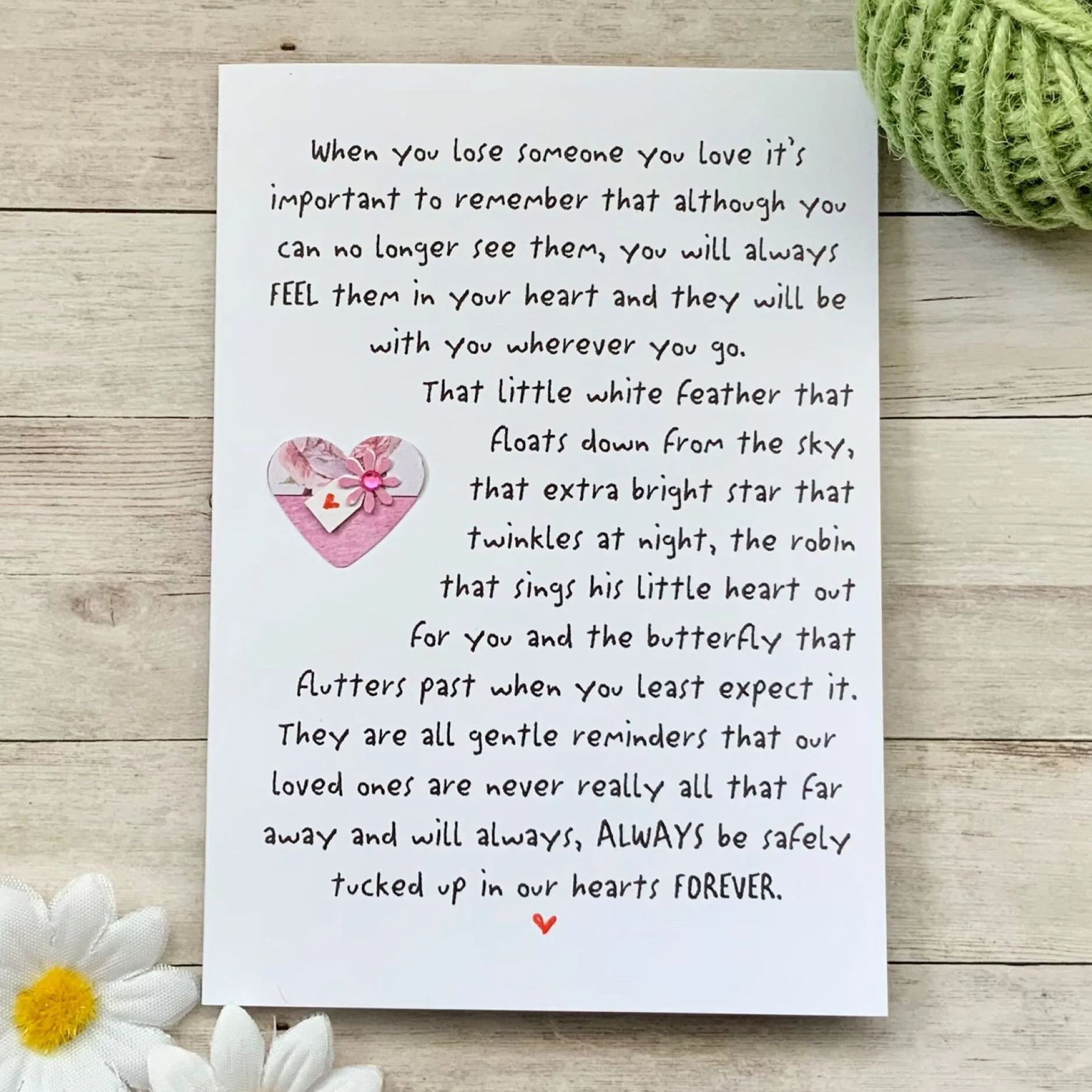 In Case You Need Me Card-For when you need to let someone know that you're