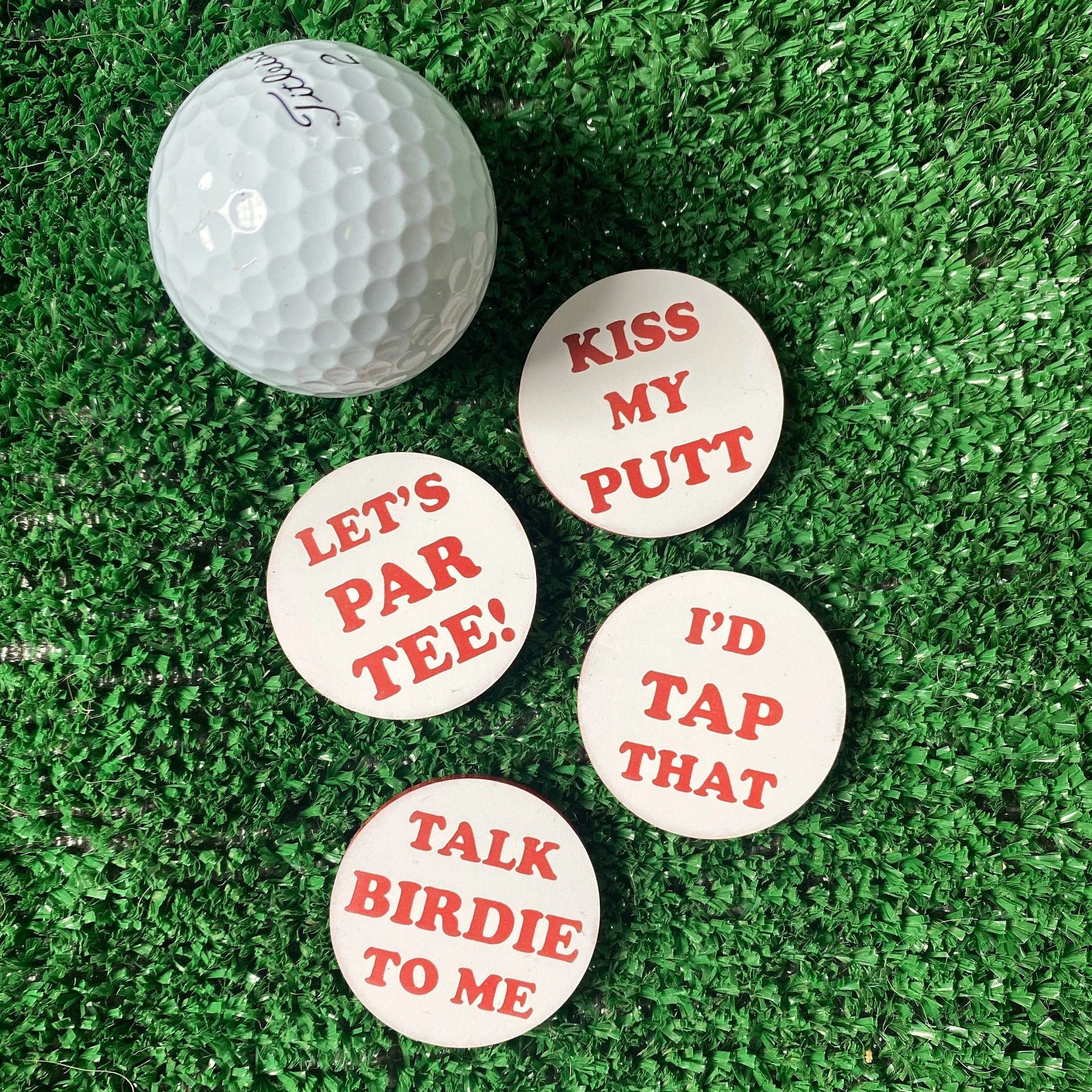 Funny Pun Golf Ball Markers
