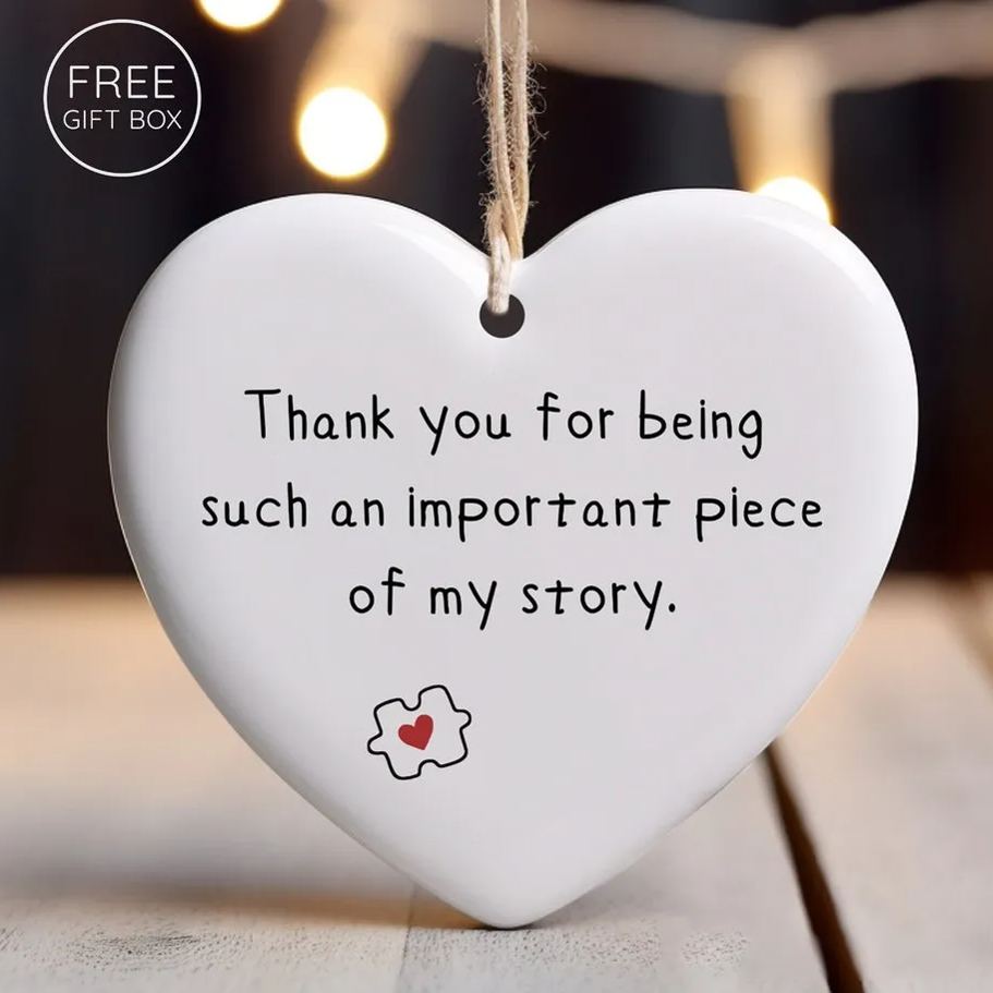 Thank You Christmas Ceramics Ornament