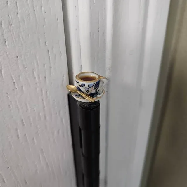 ☕Tea Cup Hinge Head Decoration