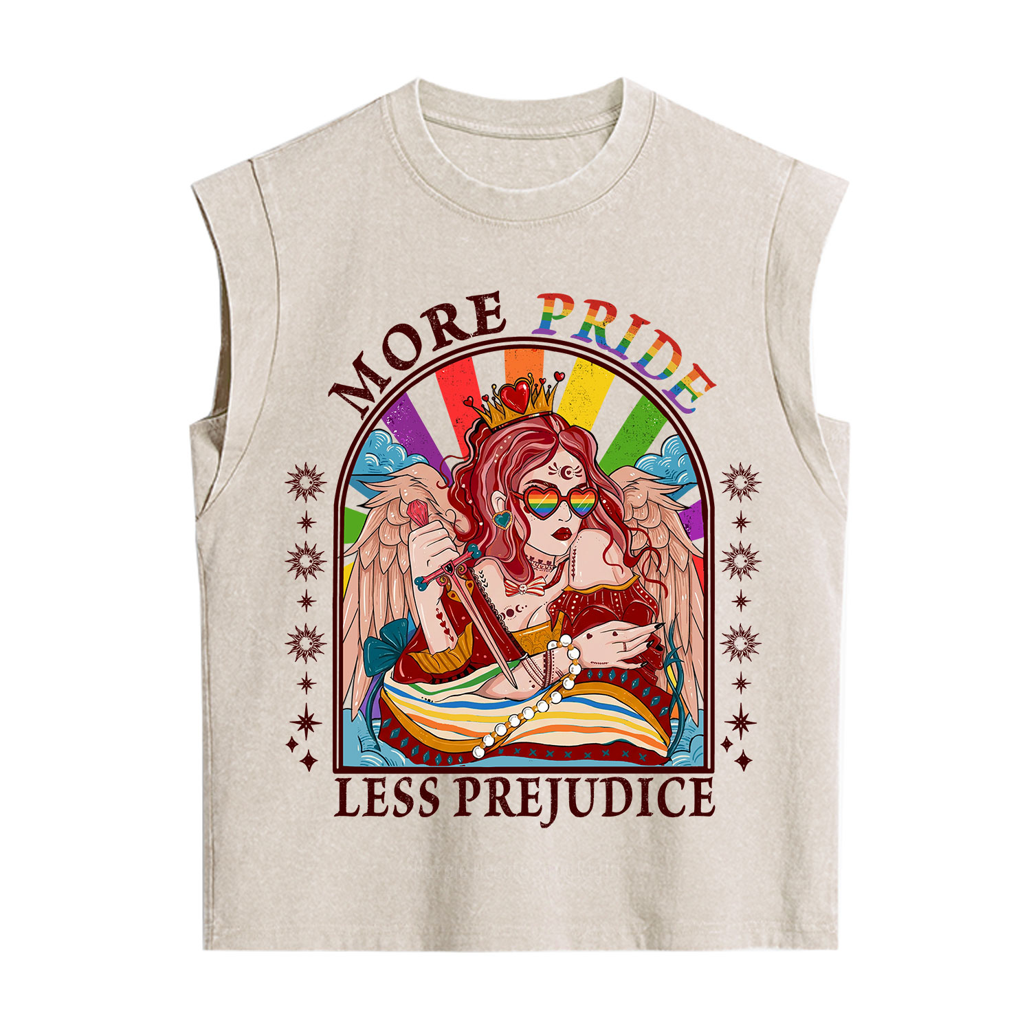 Purplehecate Fight for Trans Rights Knight Vintage Washed Tank