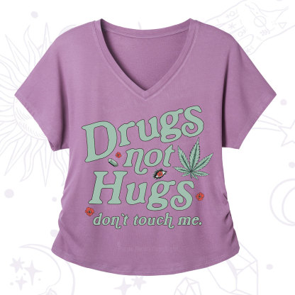 Purplehecate Sarcastic Weed V-Neck T-Shirt