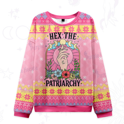 Purplehecate Hex The Patriarchy Ugly Christmas Sweatshirts